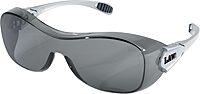 MCR OG112AF Crews Law OTG Over The Glass Safety Glasses Grey Lens Anti-Fog 1 Pair One Size Gray