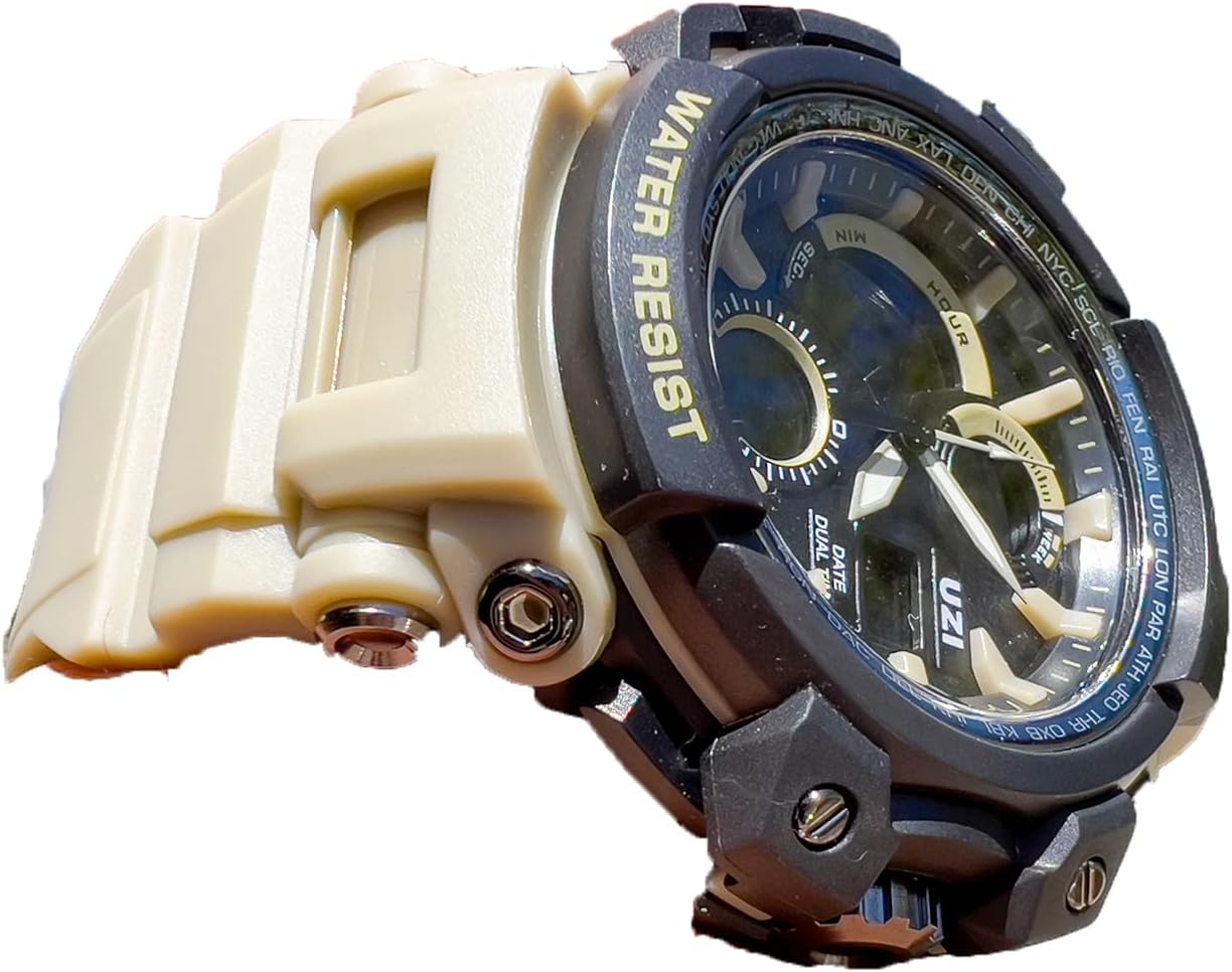 Uzi Men's Shock Digital Watch, Military Watch, Sports Watch, Tactical Tough, Water Resistant