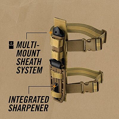 Gerber Gear LMF II Infantry Fixed-Blade Knife with MOLLE-Compatible Sheath