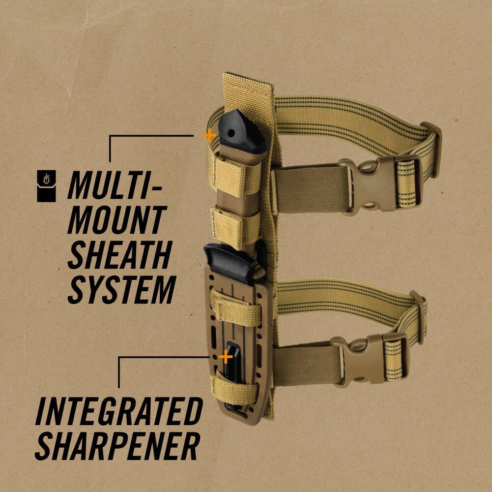 Gerber Gear LMF II Infantry Fixed-Blade Knife with MOLLE-Compatible Sheath