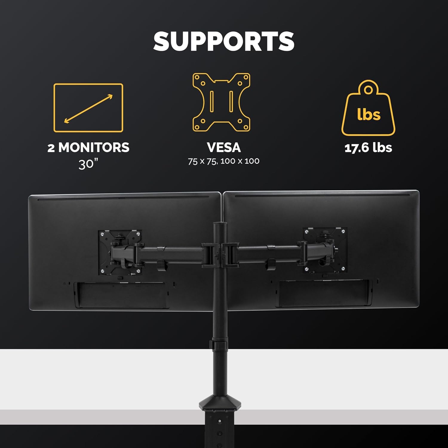 Fellowes Reflex Series Adjustable Monitor Arm with VESA Mount