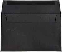 JAM PAPER Booklet Invitation Envelopes, Gummed Seal, 32-lb Linen, 30% Recycled