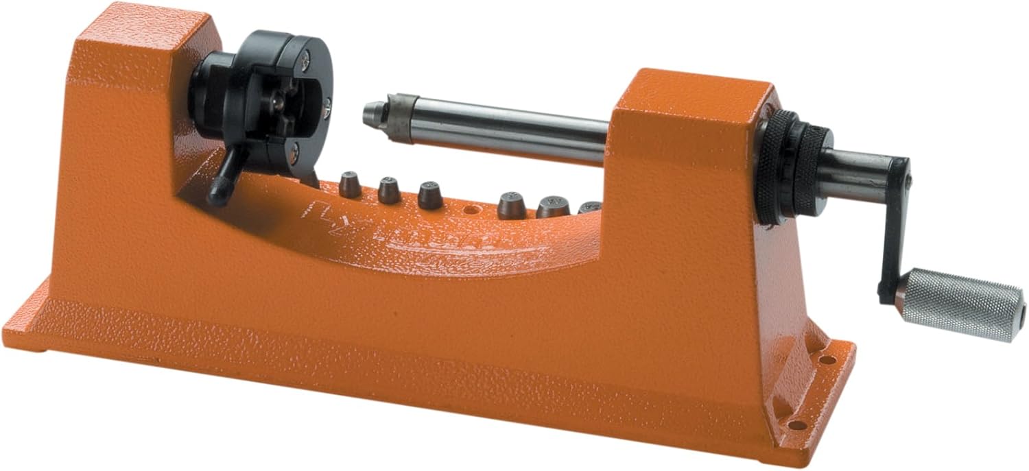 Lyman Universal Trimmer with 9 Pilot Multi-Pack Trims .17 Cal to .458 Cal Orange