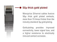 Monoprice Cat6 Flexboot Ethernet Patch Cable UTP 24AWG 550MHz Snagless RJ45