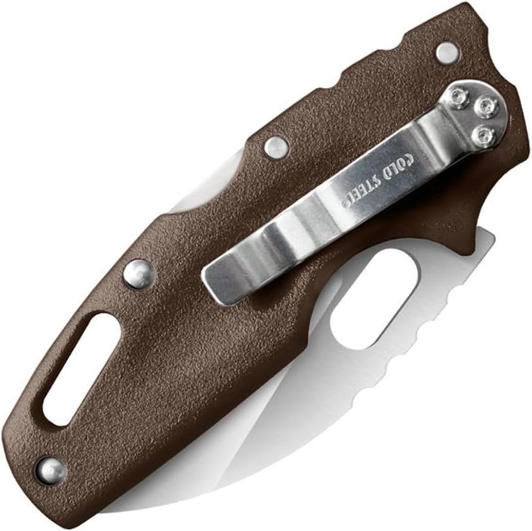 COLD STEEL Tuff Lite Pocket Folding Knife - AUS8A Sheepsfoot Plain Blade, Griv-Ex Handle