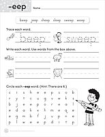 Scholastic Teacher Resources Write-N-Seek Workbook, Word Families, Pre-K - Grade 2