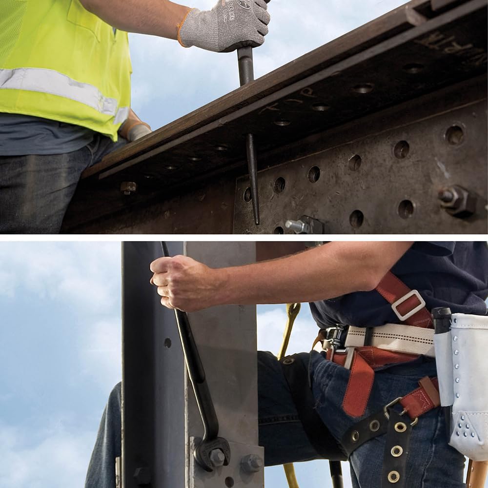 Klein Tools 3214 Spud Wrench, Made in USA, 1-5/8-Inch Nominal Opening, 1-Inch Bolt for U.S. Heavy Nut Standard