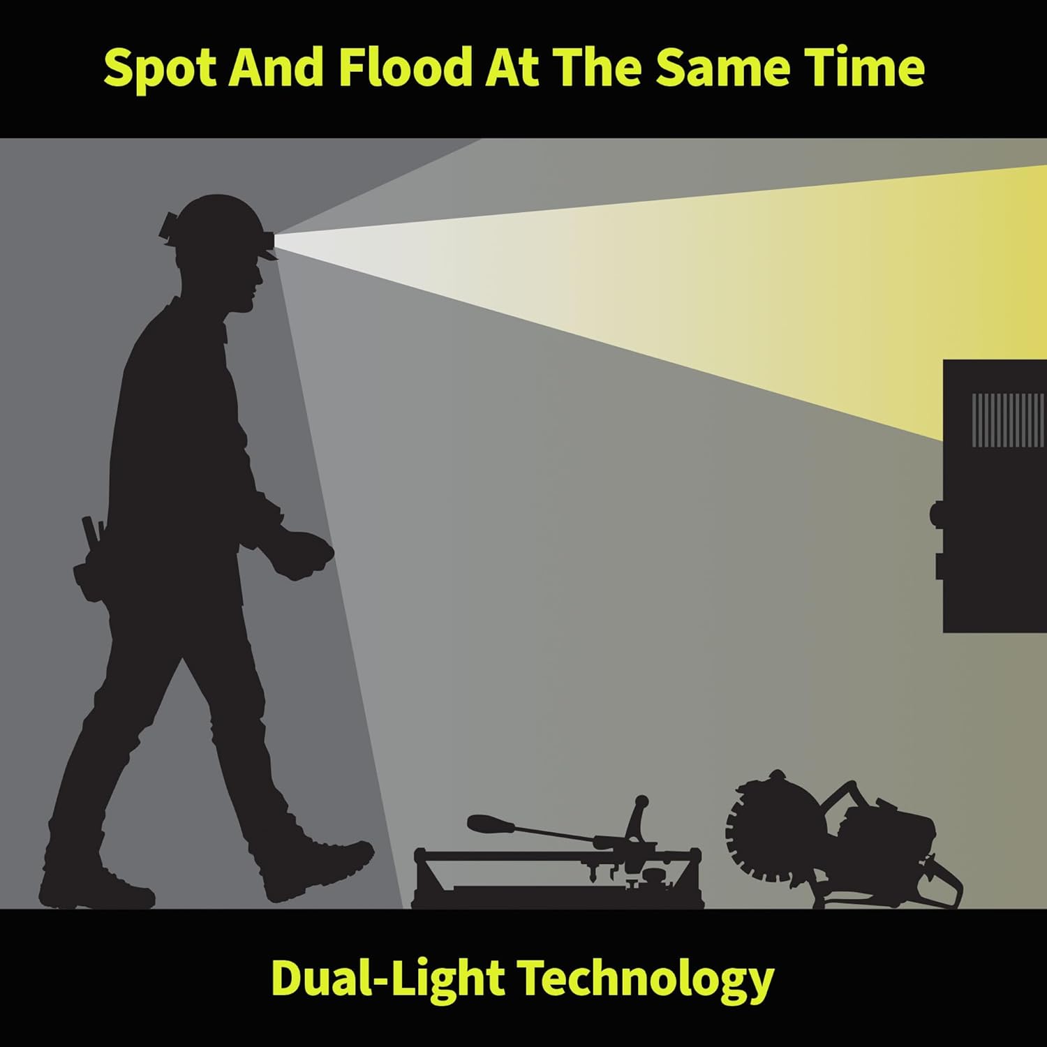 Nightstick XPP-5453G Intrinsically Safe Dual-Light Headlamp, Green
