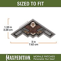 MAXPEDITION 3D PVC Morale Patch (Military/Patriotic)