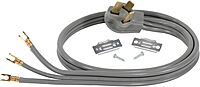 Certified Appliance Accessories 40-Amp Appliance Power Cord, 3 Prong Range Cord, 3 Wires with Open-End Connectors, 5 Feet