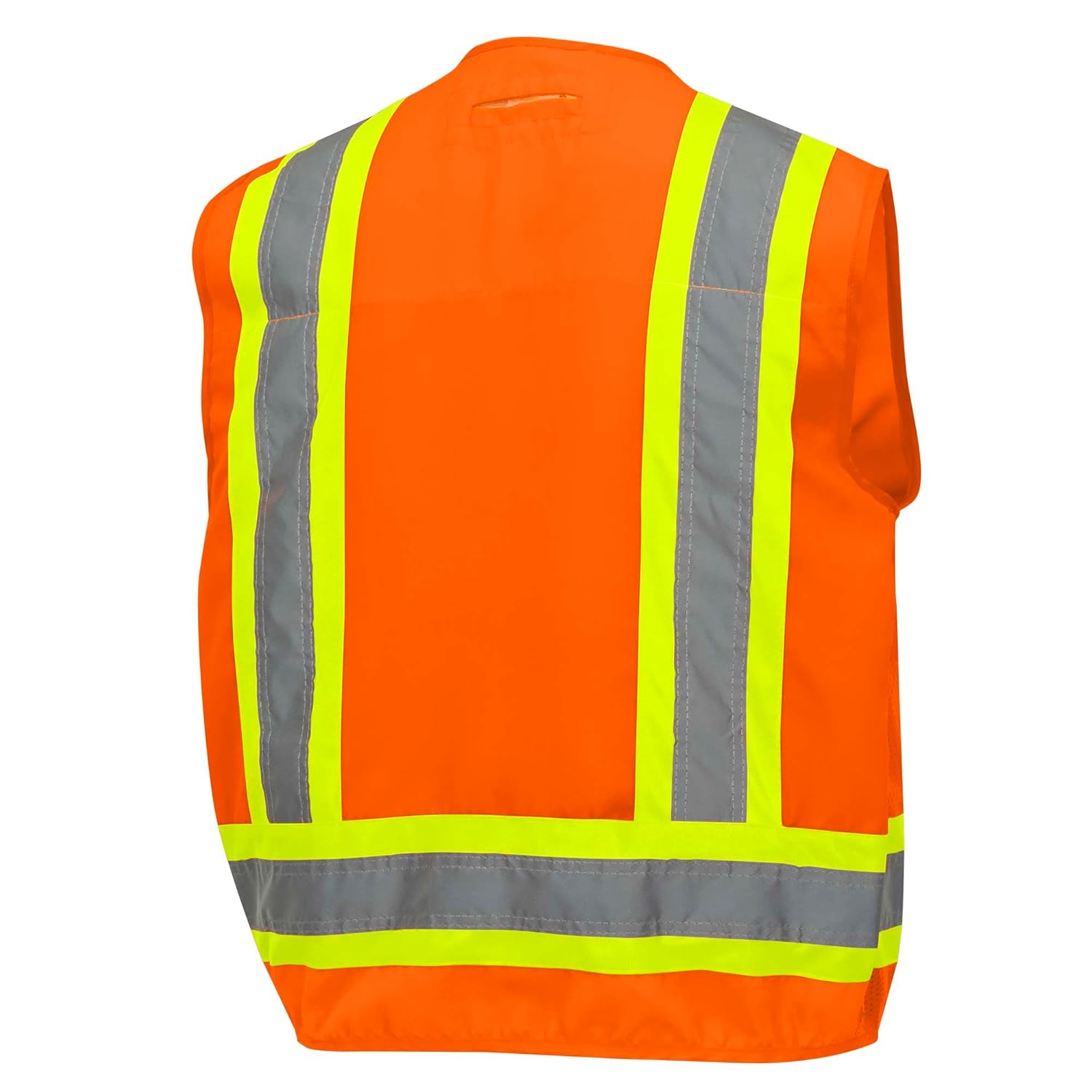 PIONEER Surveyor Safety Vest – Hi-Vis Reflective Woven 150D, 19 Pockets, Zipper