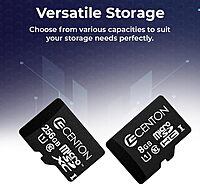 Centon Electronics Micro SD Card, UHS-I / A1 / V10 / U1 / Class 10 Flash Memory Card for Phones, Tablets, Cameras, and More, 256GB