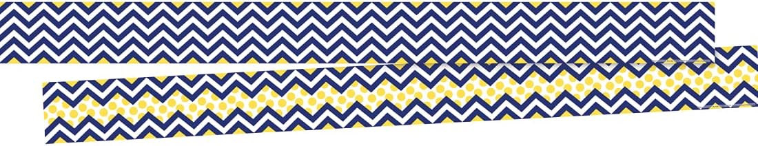 BARKER CREEK Double-Sided Chevron Border Strips, 3 in x 35 in