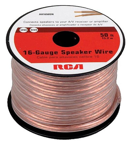 RCA Speaker Wire, Insulated, Polarity-Identified