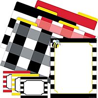 Barker Creek Get Organized Office Kit with Letter-Size File Folders, Computer Paper & Self-Adhesive Labels