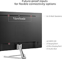 ViewSonic VX3276 32-Inch Widescreen Monitor with Ultra-Thin Bezels