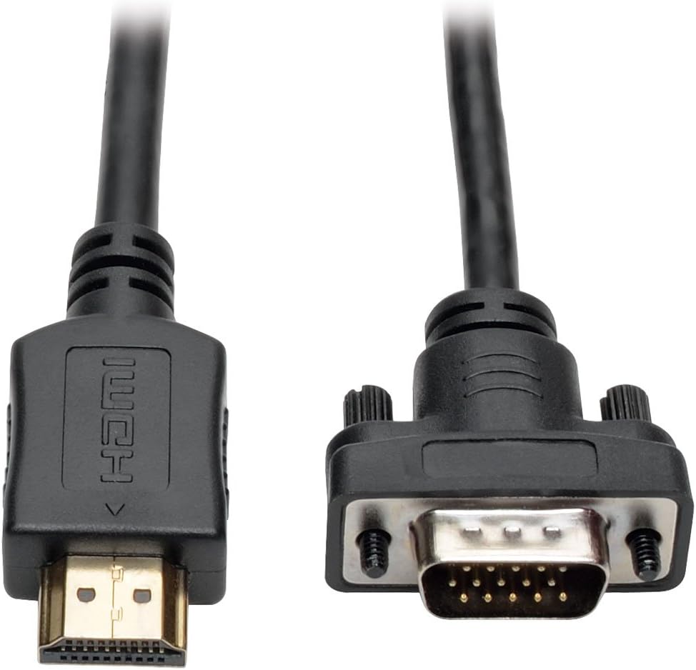 TRIPP LITE HDMI to VGA Active Converter Cable, Low-Profile HD15 M/M