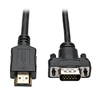 TRIPP LITE HDMI to VGA Active Converter Cable, Low-Profile HD15 M/M