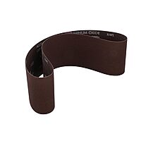 Abrasive Belt: 4" Wide, 36" Long, 100 Grit, Aluminum Oxide