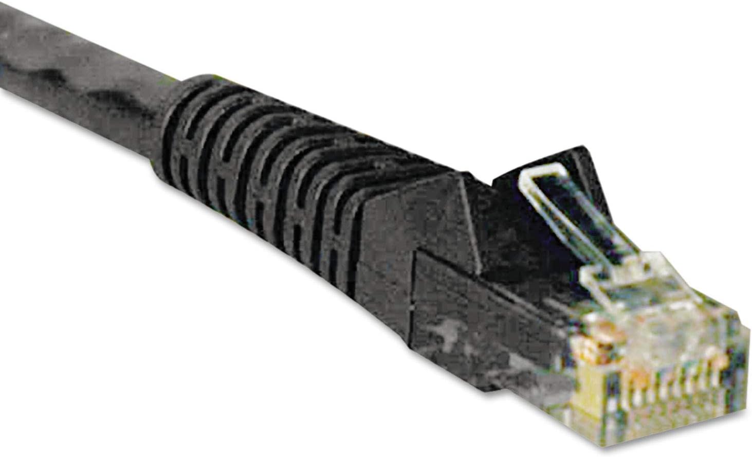 Eaton Tripp Lite Series Cat6 Gigabit Snagless Molded (UTP) Ethernet Cable (RJ45 M/M), PoE, Black, 1 ft. (0.31 m) - N201001BK