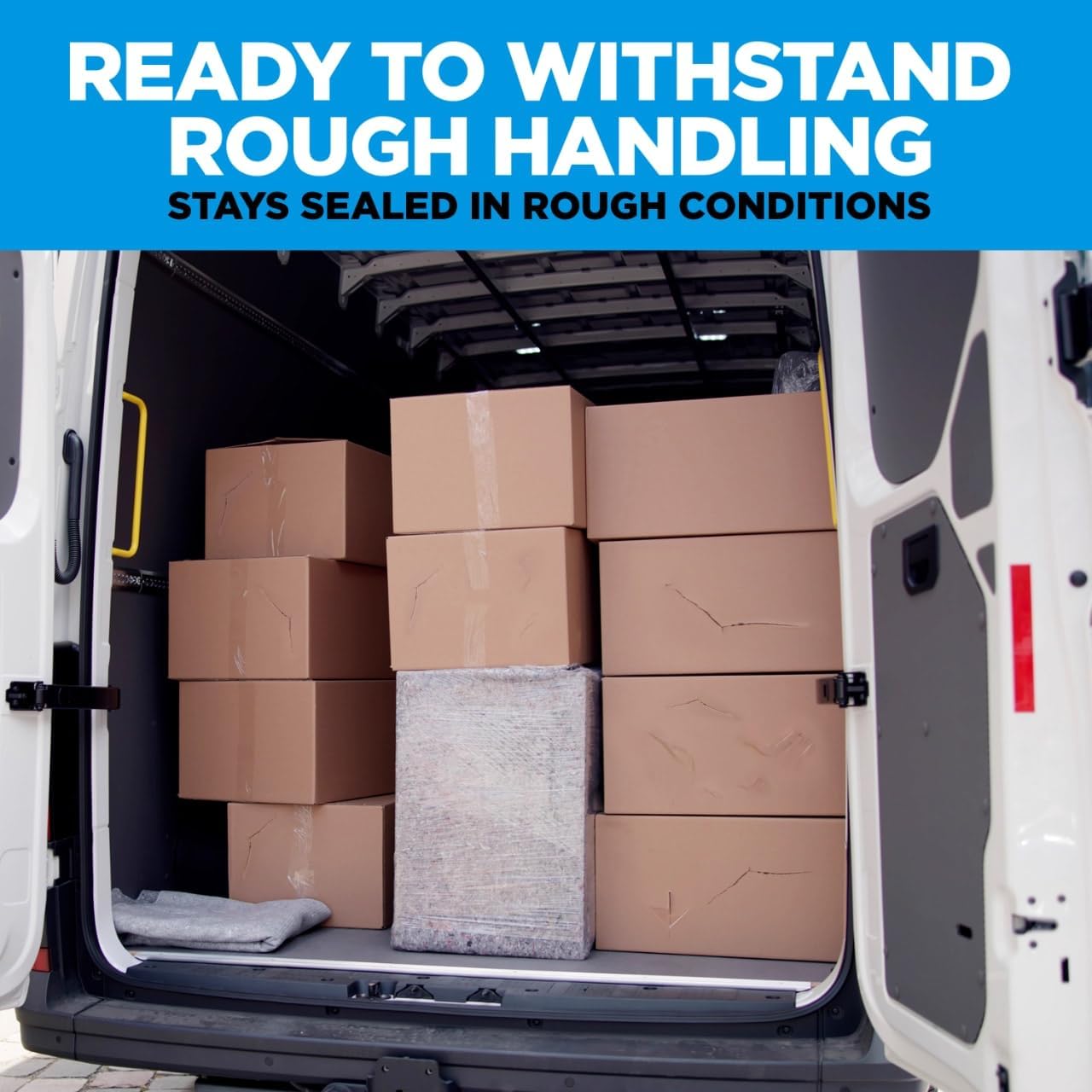 Scotch Heavy Duty Shipping Packaging Tape, 1 Dispensered Roll, 1.88 x 38.2 yd, Great for Packing, Shipping & Moving