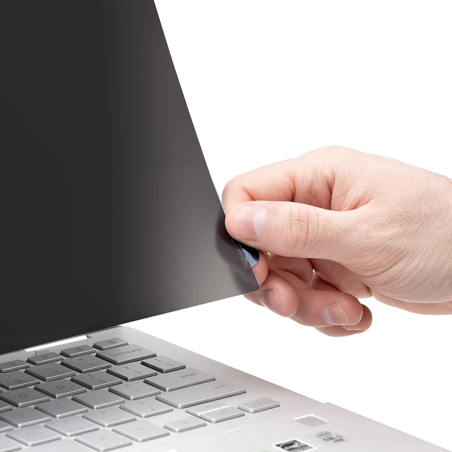 StarTech.com Flip-Over Touch Privacy Screen, Laptop Anti-Glare Blue Light Filter