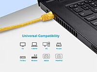 Monoprice Cat6 24AWG UTP Ethernet Patch Cable - Snagless RJ45, 550MHz, Pure Bare Copper