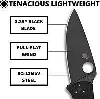SPYDERCO Tenacious Lightweight EDC Folding Pocket Knife