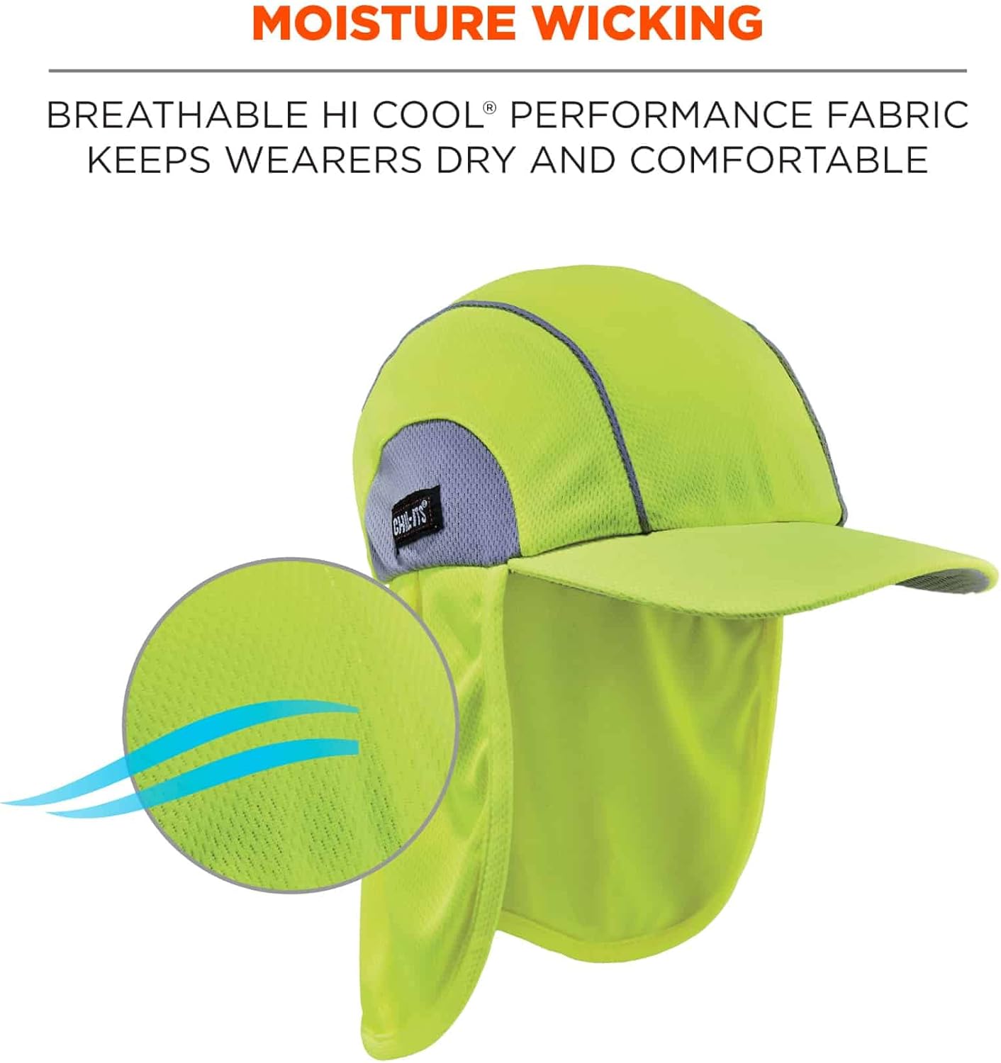 Ergodyne Chill-Its 6650 High-Performance Hat with Neck Shade