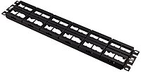 Panduit CPP48WBLY 48-Port Flat Patch Panel, Black