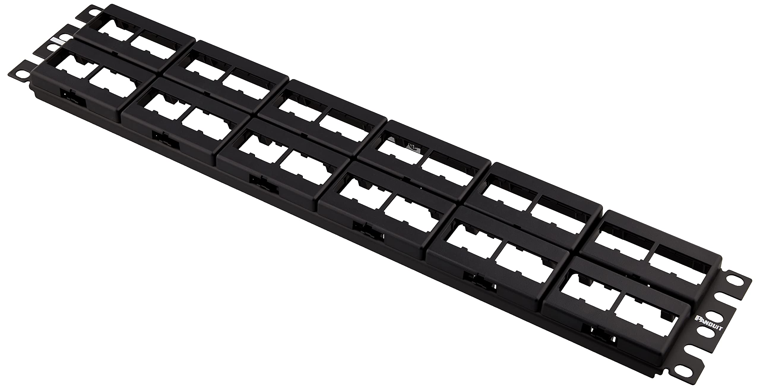 Panduit CPP48WBLY 48-Port Flat Patch Panel, Black