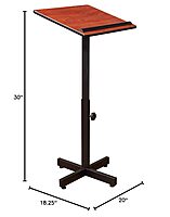 Oklahoma Sound Portable Presentation Lectern, Cherry