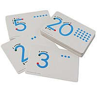 Constructive Playthings Kids Touch and Trace Number Learning Cards, 30 pcs., Multicolor