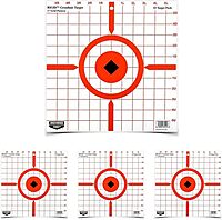 BIRCHWOOD CASEY Rigid 12" High-Contrast Corrugated Paper Shooting Targets - 10 Targets
