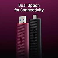 Kingston DataTraveler Max Type-A 256GB High Performance USB Flash Drive USB 3.2 Gen 2 Up to 1000 MB/s Sliding Cap Design