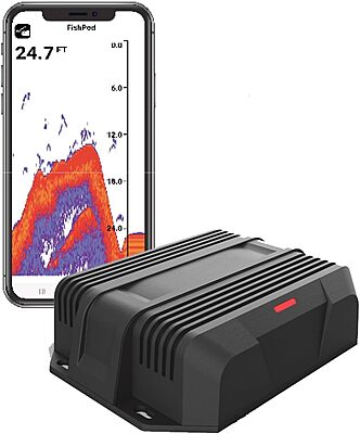 FISHPOD 10BX Boat Mount Bluetooth Fish Finder with AI Technology