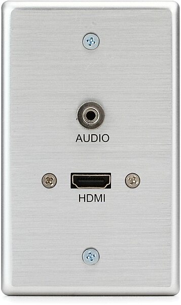 C2G Legrand Single Gang HDMI Pass-Through Wall Plate, Aluminum