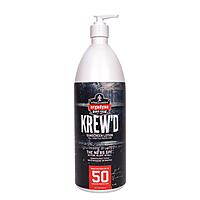 Ergodyne KREW'D SPF 50 Sunscreen Lotion, Broad Spectrum, Water-Resistant