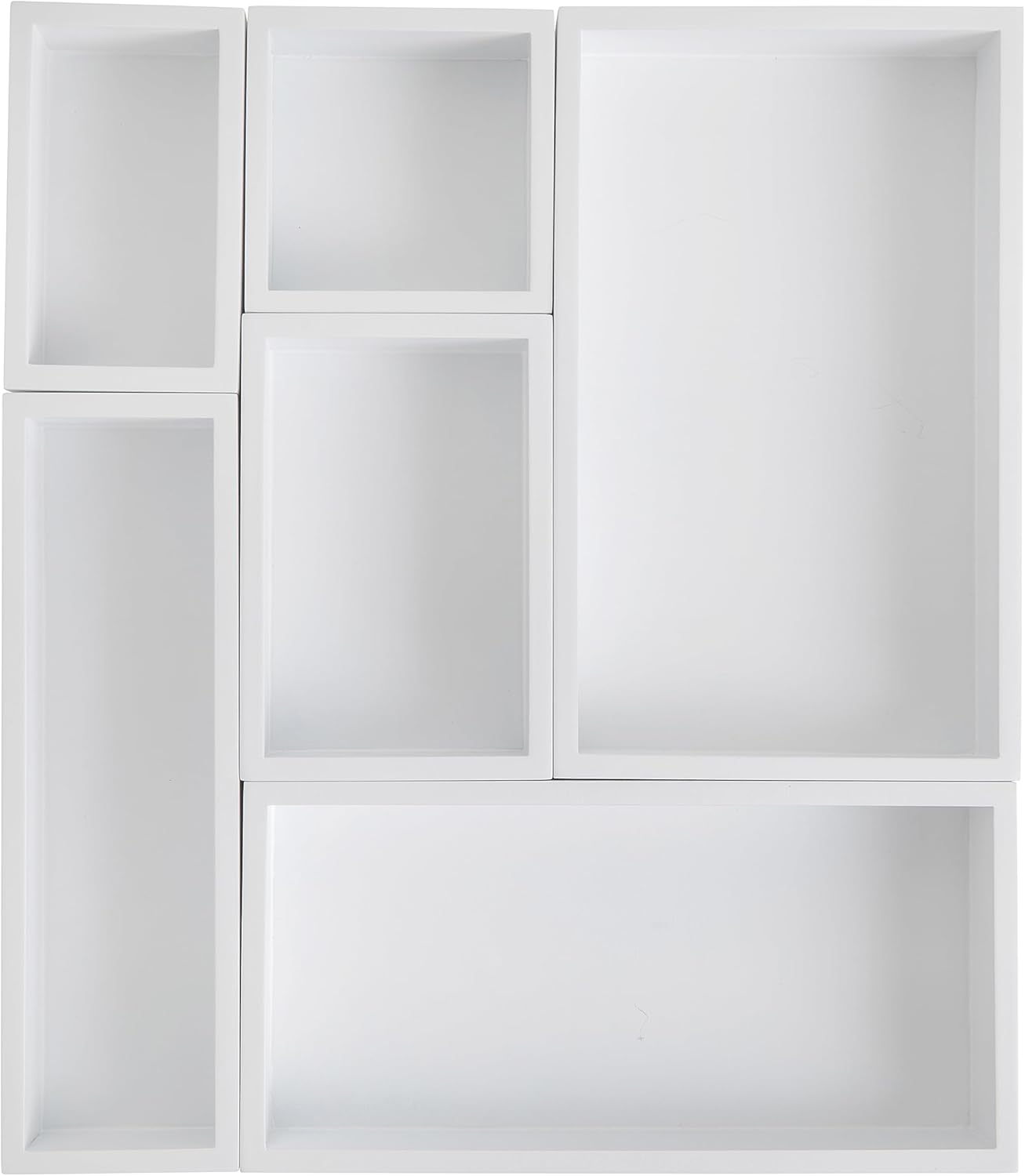 Martha Stewart Enzo 6-Piece Wooden Desk Drawer Organizer Set