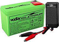 Vexilar 12V - 12 AH MAX Lithium Battery w/V-420L Rapid Charger
