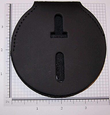 PERFECT FIT SHIELD WALLETS Round Belt Clip Badge Holder with Pocket and Chain