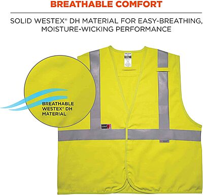 Ergodyne GloWear 8261FRHL Hi-Vis Flame-Resistant Safety Vest