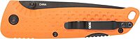 SOG Adventurer LB 3" Lightweight Portable Outdoor Folding Knife | CRYO 5CR15MOV Steel | GRN Handle | Lock-Back Mechanism, Blaze Orange/Black, Blister Pack