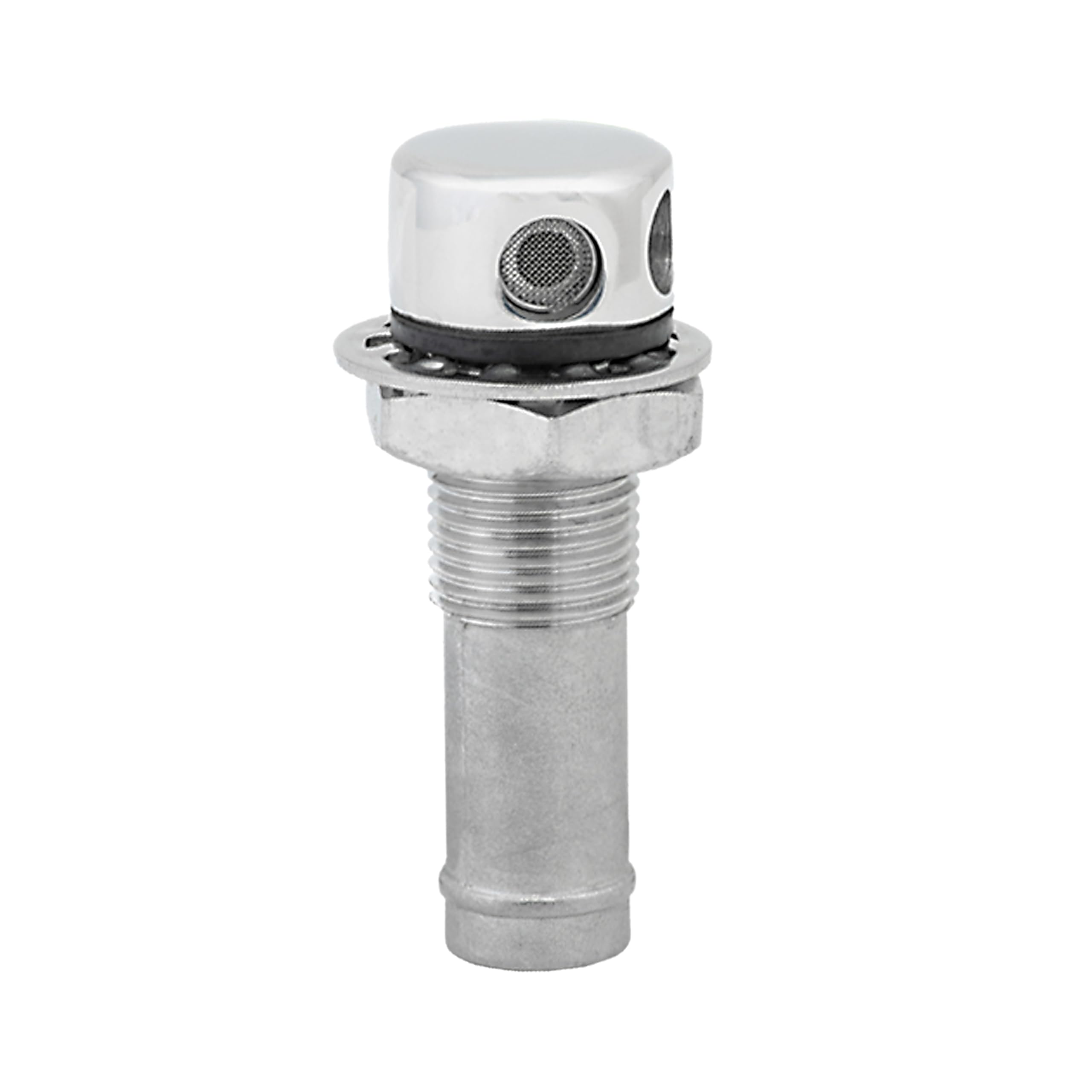 Whitecap Fuel Vent - Round Head, Straight Shaft, 5/8" Hose
