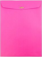 JAM Paper Open-End 9 x 12 Colored Catalog Envelopes with Clasp Closure