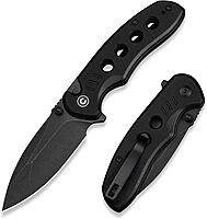CIVIVI Triptych Folding Pocket Knife, 2.97in 14C28N Blade, G10 Handle, Button Lock
