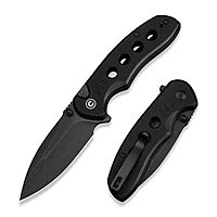 CIVIVI Triptych Folding Pocket Knife, 2.97in 14C28N Blade, G10 Handle, Button Lock