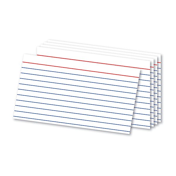 Office Depot® Brand Ruled Index Cards, 3" x 5", White, Pack Of 300
