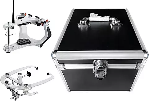 Articulador semiajustable para laboratorio dental con caja de aluminio facético