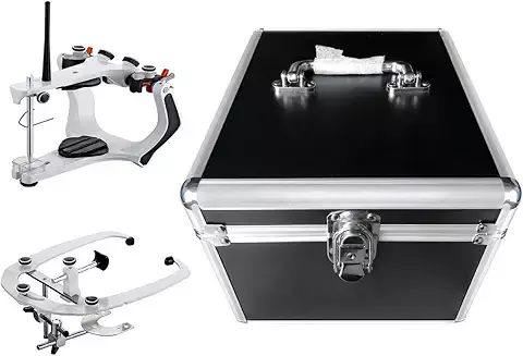 Articulador semiajustable para laboratorio dental con caja de aluminio facético